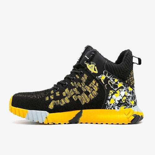 prodynamic-Aurigae-yellow-P01 - Basket de sécurité Chaussure confortable robuste coque acier antiperforation antidérapante respirante légère